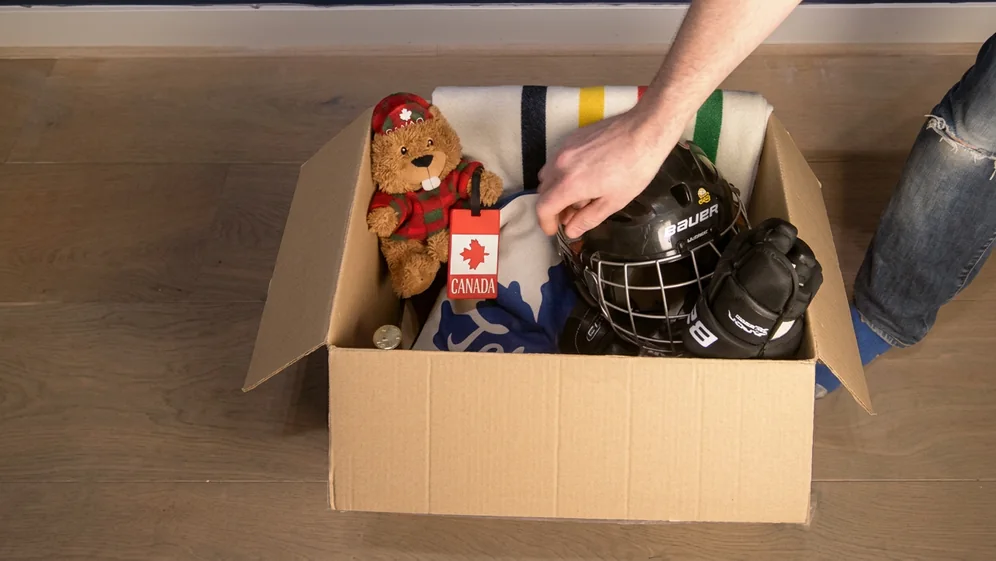 Protected household items ready for transport