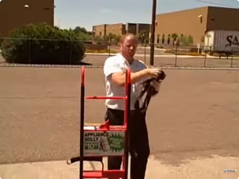 Moving team working together during a household move